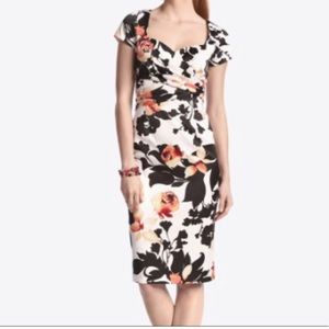 White House Black Market floral sheath dress